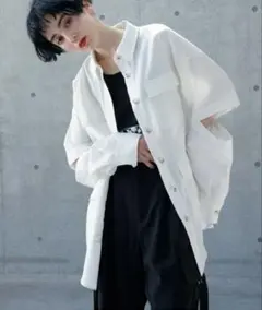 ミリタリー2WAYシャツ PAGEBOY トップス シャツ・ブラウス ホワイト