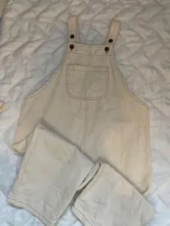 アイボリー デニムオーバーオール bonito