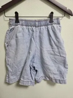 GU ライトブルーデニムハーフパンツ 150cm