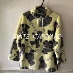 WHITE ITARIYARD ベア柄 ハーフジップ プルオーバーのサムネイル