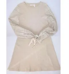 【美品】シーバイクロエ　長袖ワンピース 刺繍レースsee by chloe