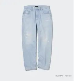 UNIQLOユニクロ　 ボーイフレンドテーパードジーンズ（ダメージ）　32インチ