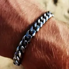 【7mm】チタンスチールブレスレット19cmのサムネイル