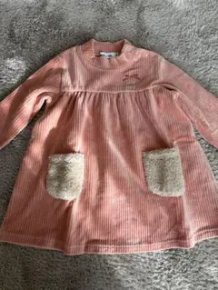 Noeil aimeBebe コーデュロイワンピース ピンク 90センチ