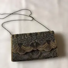 LUMY フォーマルバッグ 総ビーズバッグ モルティ ハンドバッグ LUMY フォーマルバッグ 総ビーズバッグ モルティ ハンドバッグ 鏡付級