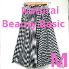 ナチュラルビューティベーシック　花柄　ワンピース　Mサイズ　ブラック　新品未使用