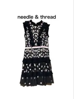 needle & thread / 花柄刺繍ワンピース