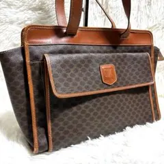 セリーヌ トートバッグ トリオンフ マカダム柄　PVC レザー