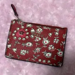 COACH フラワープリント キーケース カードケース