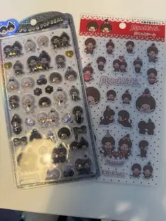 Monchhichi【正規品】うるちゅるPOP&ぷくっとシール 2枚セット