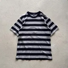 90s old uniqlo border tee ボーダー ネイビー グレー