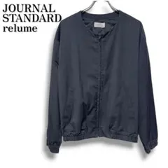 JOURNAL STANDARD relume メンズノーカラーブルゾン グレーのサムネイル