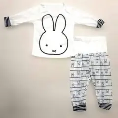 良品/Miffy/ミッフィー/ベビー服/上下/M/ホワイト