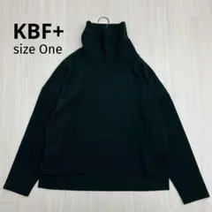 KBF+ ケービーエフハイネック ニット プルオーバー カットソー One