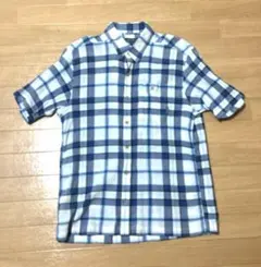 古着 Eddie Bauer エディーバウアー 半袖 コットン チェックシャツ