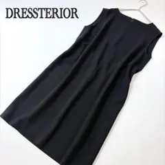 DRESSTERIOR ノースリーブワンピース ブラック シンプル 日本製のサムネイル