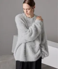 オーバーサイズファーニットプルオーバー