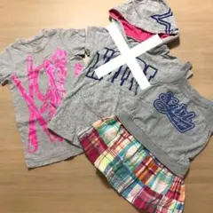 2枚セット　 X-girl Stage 80 90 ワンピース