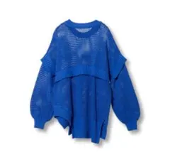 オズモーシス　メッシュニットプルオーバー