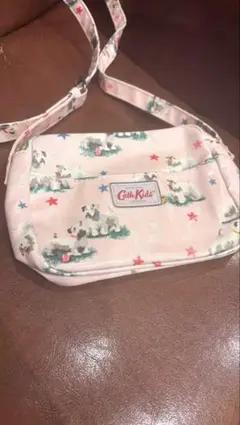 Cath Kids ショルダーバッグ 犬柄 ピンク