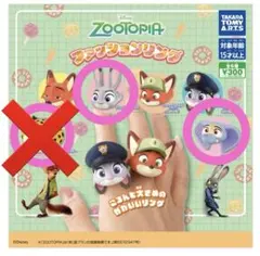 ズートピア ファッションリング 2個セット
