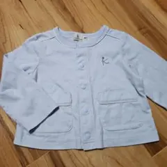 美品KUMIKYOKU水色 カーディガン 70～80㎝