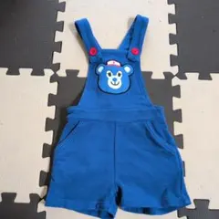 【ANAP KIDS 】クマさん オーバーオール ブルー90cm