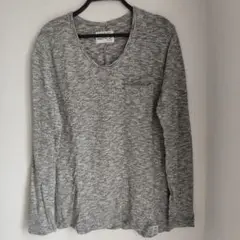 AZUL BY MOUSSY アズールバイマウジー　ロンTカットソー　グレー　М