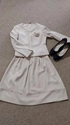 美品【any sis】エニシス フォーマル ママスーツ 冠婚葬祭