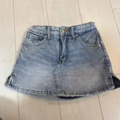 ZARAデニムバミューダショートスコート 130 140