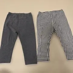ユニクロ　レギンス2枚セット　80