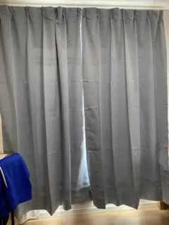 1級遮光カーテン100×200cm2枚ブルー