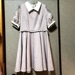 半袖ワンピース　　ハートドット　値下げしました！