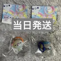 シープラ限定　ぷくぷくあわわちゃん　ころんとクリアめじるしチャーム 2点セット