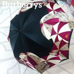 【希少】Burberrys　バーバリー　ノバチェック　長傘　傘柄