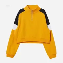 美品　H&M DIVIDED ハーフジップスウェット