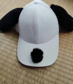 ◆値下◆　帽子 スヌーピー 耳付きキャップ ブラック SNOOPY USJ