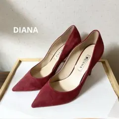 DIANA スエード調 パンプス レッドのサムネイル
