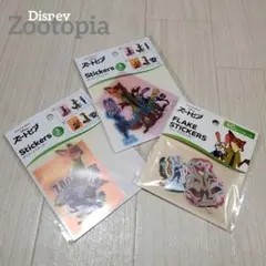 新品◇Disney ズートピア ダイカットステッカー フレークシール ３点セット