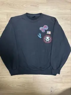 Santa Cruz ワッペン刺繍スウェット黒　Lサイズのサムネイル