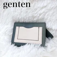 genten ゲンテン 二つ折り財布 本革 レディース GE-43616