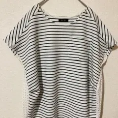 tip top カットソー USED サイズ F ボーダー 総柄 ノースリーブのサムネイル