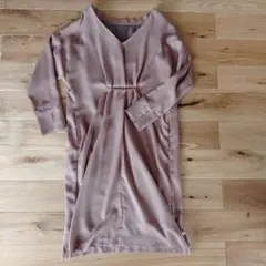 茶色　ブラウン　ワンピース andemiu　オケージョン　結婚式