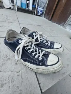 CONVERSE 黒 ローカット ct70 三ツ星パッチヒール　サイズ27
