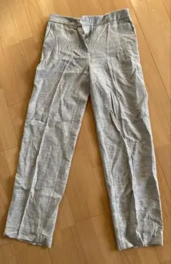 ZARAストレートフィットパンツ　グレーのサムネイル
