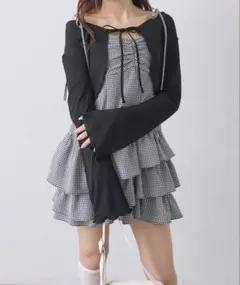 OLIVE des OLIVE フリルキャミワンピースとボレロのセット