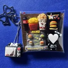 ガチャ詰めポーチ キティ ハンバーガーセット