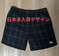 日本未入荷　海外限定☆Stussy チェック柄 ハーフパンツ　サイズ34