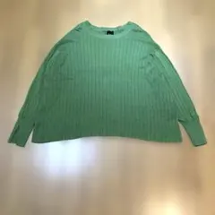 Spick & Span リブニット 長袖 グリーン