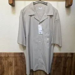 UNIQLO ★ユニクロ★半袖オープンカラーシャツ　Lサイズ